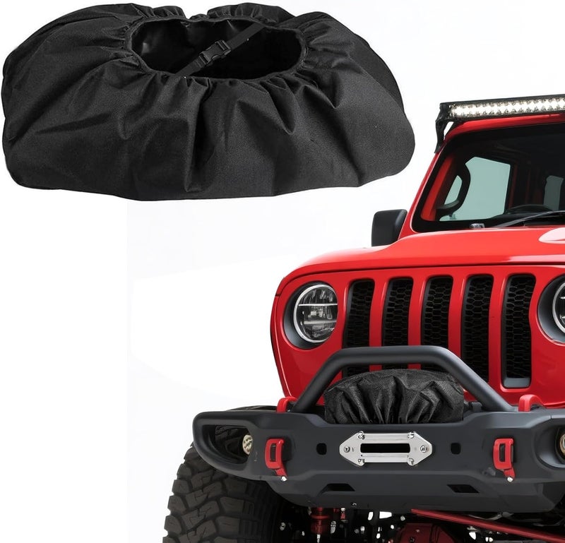 LBCSO Heavy Duty 900D Oxford Winch Cover Waterproof Dustproof, for 8500-17500 lb Winches, Universal Weatherproof Protective Cover for Jeep Wrangler, Truck, ATV, Off-Road Vehicles & Trailers - Image 1